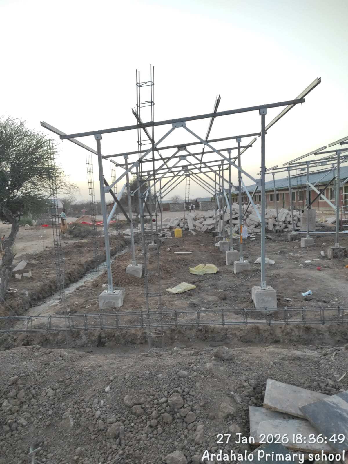 Solar panel installation for telecom towers
