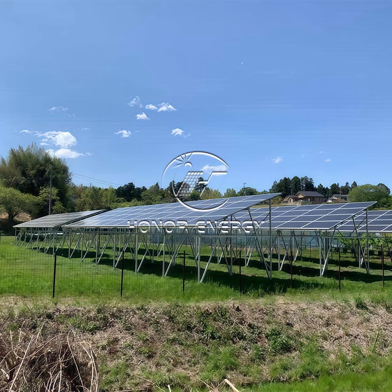 Maramihang mga hilera na uri ng solar farmland mount