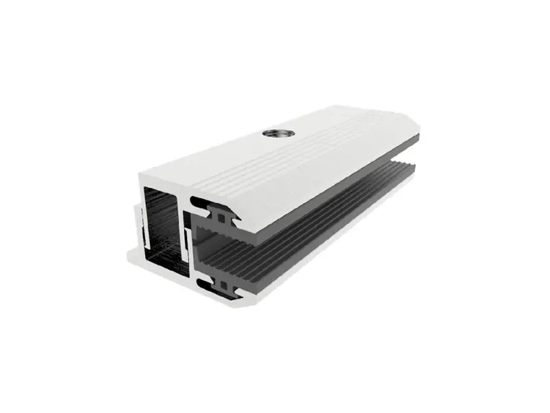 Solar thin film end clamp